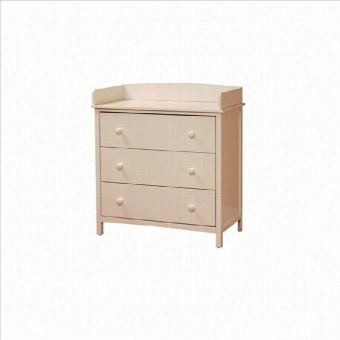 Sorelle Simple 3 Drawer Dresser In White