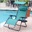 Jeco Oversized Zero Gravity Chair with Sunshade and Drink Tray in Green
