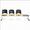 OFM Interplay 3 Seats and Table in Sprout and Gray