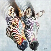 Yosemite Artwork - Zebras in Color