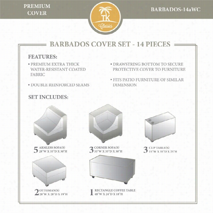 Tkc Barbados 14 Piecce Winter Cover Set In Beige