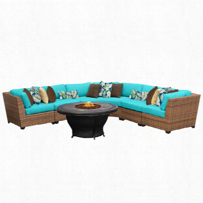 Tkc Laguna 6  Piece Outdoor Iwcker Sofa Set In Aruba