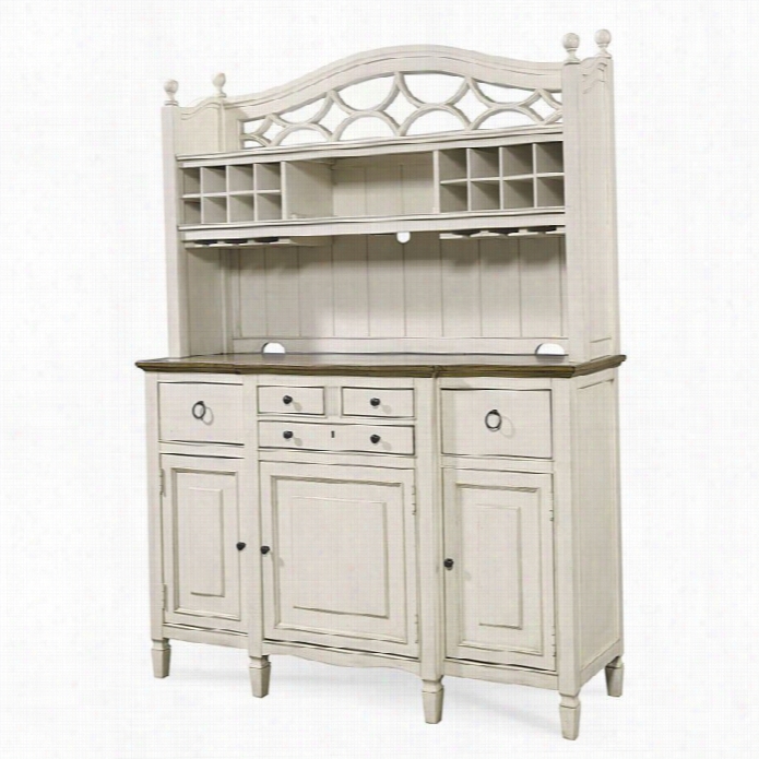 Universal Furniture Summer Hill Buffet With Bar Hutch In Cottton