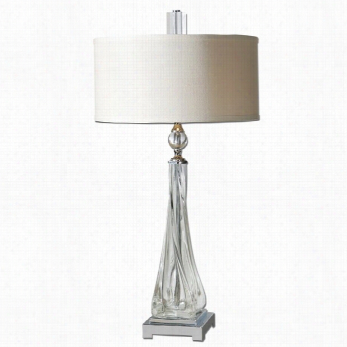 Uttermost Grancona Twisted Glass Table Lamp