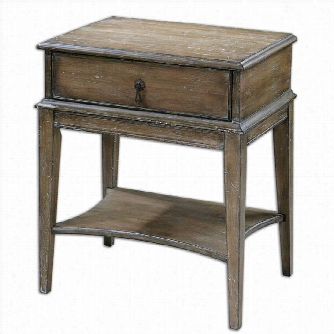 Uttermost Hanford Weathered Pine Ccent Table