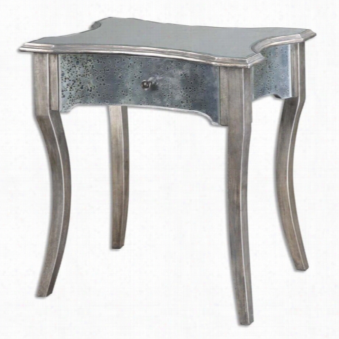 Uttermost Jovannie Mirroeed Accent Table