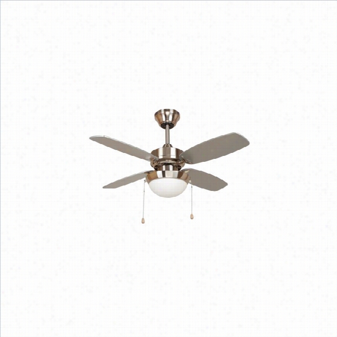 Yosemitw Ashley 36 Inch Ceilig Fan In Bright Brush Nickel Polishing