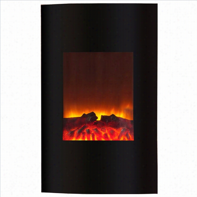 Yosemite Venus Wall-mount Electric  Fireplace In Black