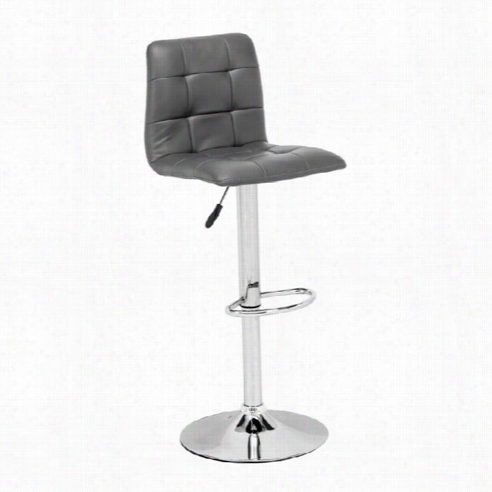 Zuo Oxygen Bar Stool In Gray