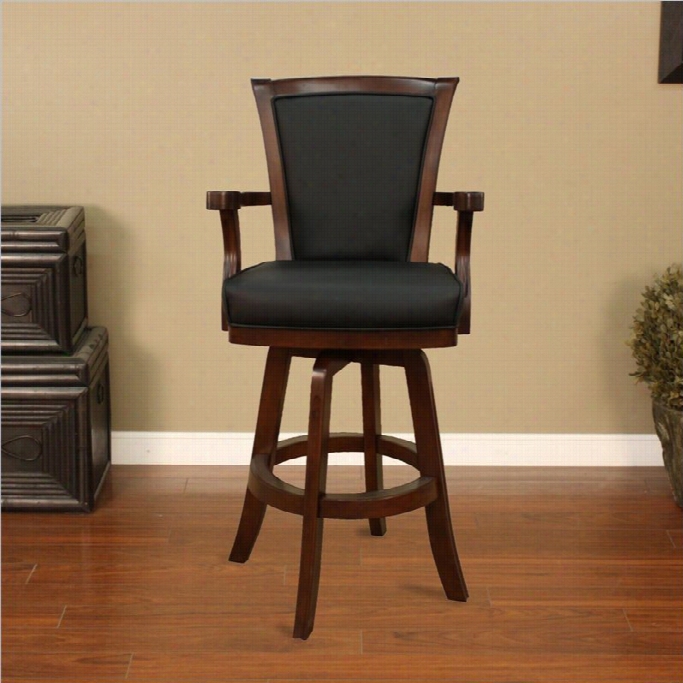 American Heritage Billiards Auburn 30 Bar Stool In Suede