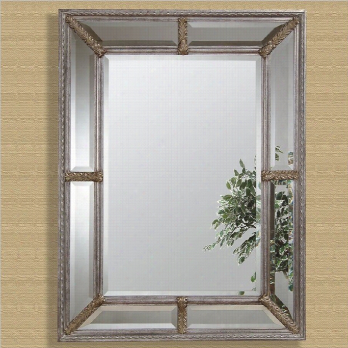 Bassett Mirror Roma Wall Mirror In Antique Sil Er Leaf