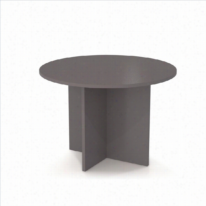 Bestar Meeteing Solutiohs 42 Inch Round Meeting Table In Slate