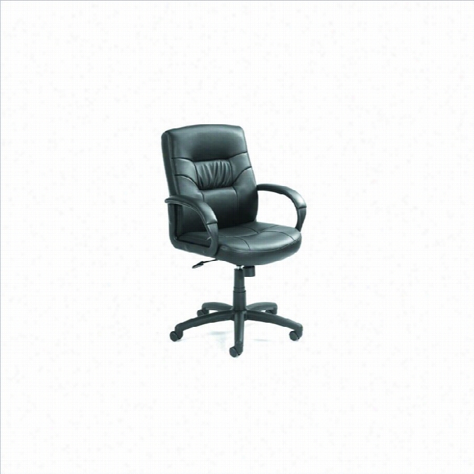 Boss Office Products Mid-back Executive Leather Office Chair With Knee Tilt