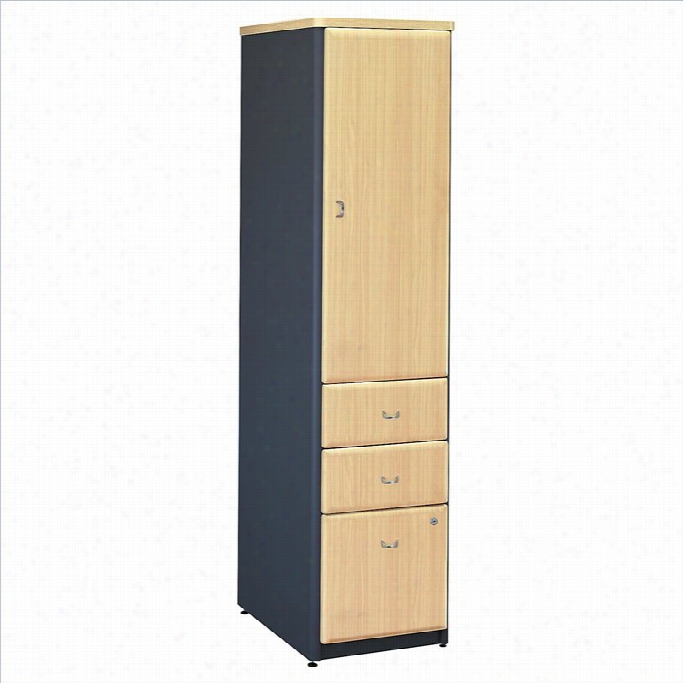 Bush Bbf  Series A Vertical Locker In Beech