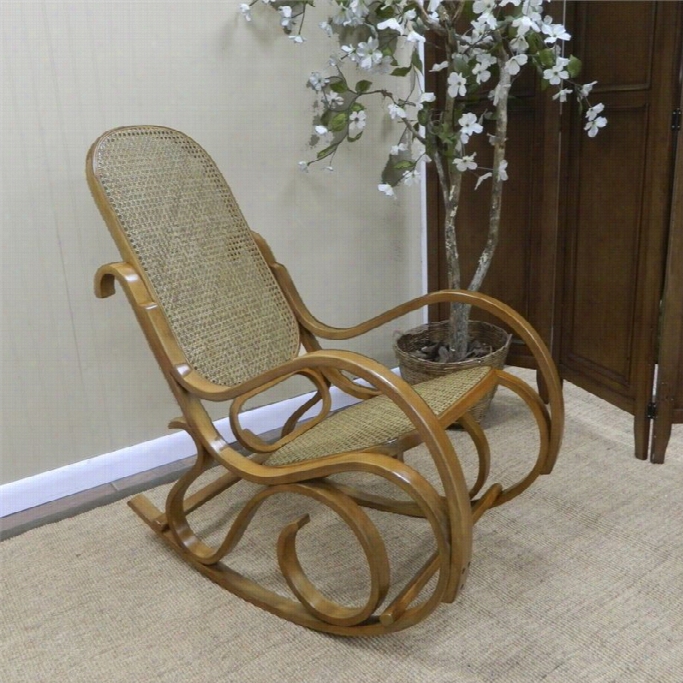 Carolina Classic Leona Bentwood Rocker In Oak