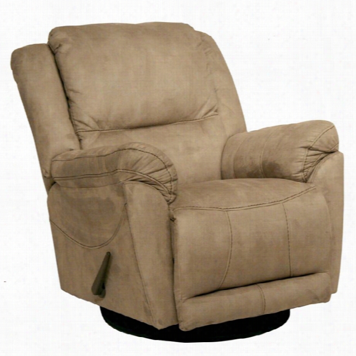 Catnapper Maverick Chaise Swivel Glider Recliner Chai In St One Microfiber