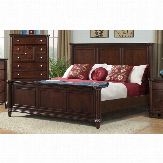 Elements Hamilton Bed In Warm Brown Cherry-queen