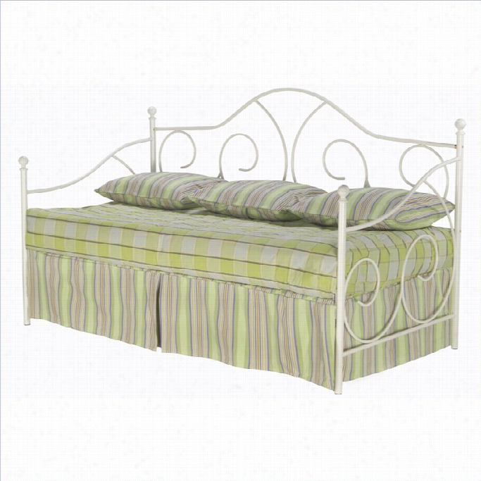 Fashion Bed Caroline White Metal Daybed With Link Vernal Season