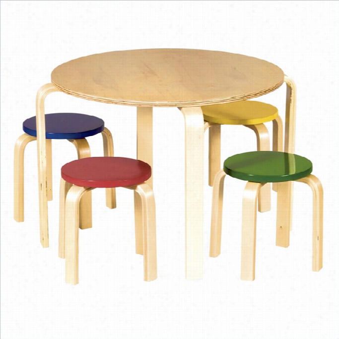 Guidecraft Nordic Table And Chairs (color)