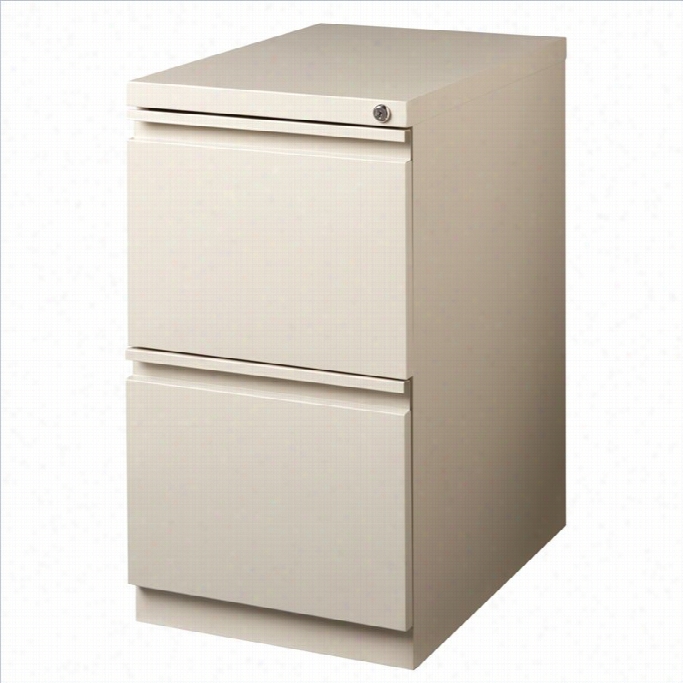 Hirsh Industries 2 Drawer Mobile File Cabinet File In Putty