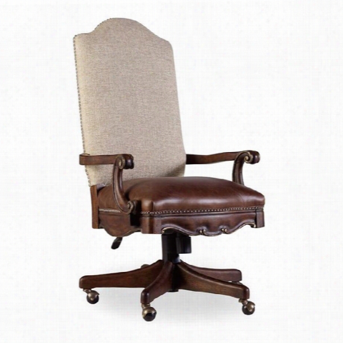 Hooier Furniture Adagio Upholstered Tilt Swivel Office Chair