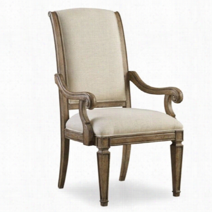Hooker Furniture Solana Upholstered Arm Dining Chair In Light Oa K