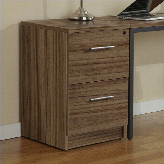 Jesper Office 100 Collectioj Desk High File Cabinet In Walnut