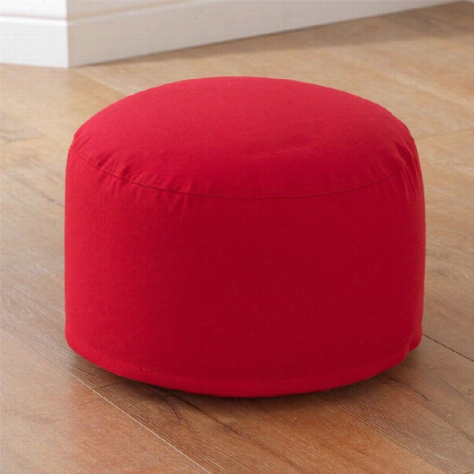 Kidkraft Round Pouf In Red