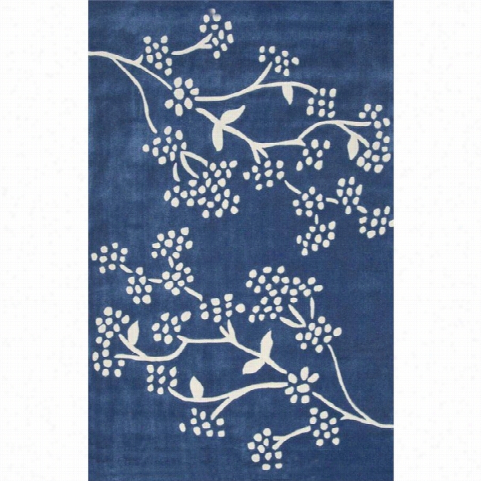 Nuloom 7' 6 X 9' 6 Hand Tufted Orchidia Rug In Navy