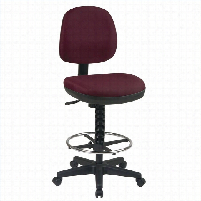 Office Star Dc Contemporary Drafting Cchair With Flex  Bak-taupe