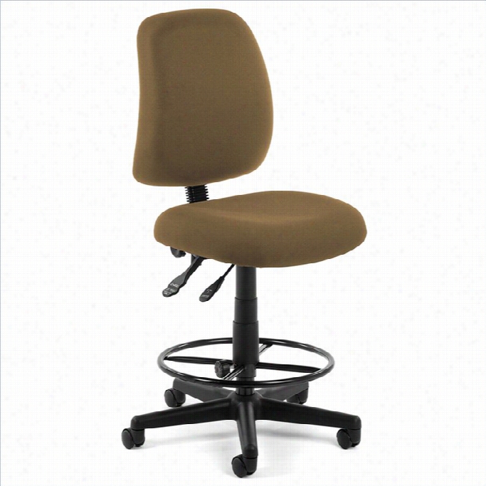 Ofm Posture Task Drafting Chair With Drafting Kit In Taupe