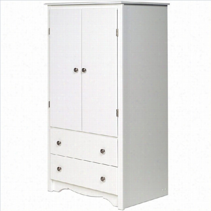 Prepa Montereey White Tv/apparel Armoire