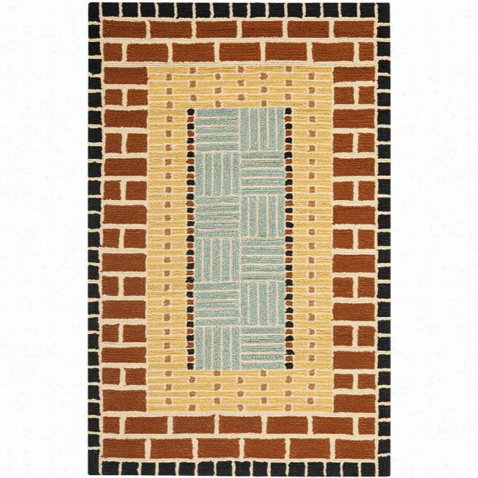 Safavieh Foue Seasons Bro Wn Indoor Outdoor Rug - Runner 2'6 X 4'