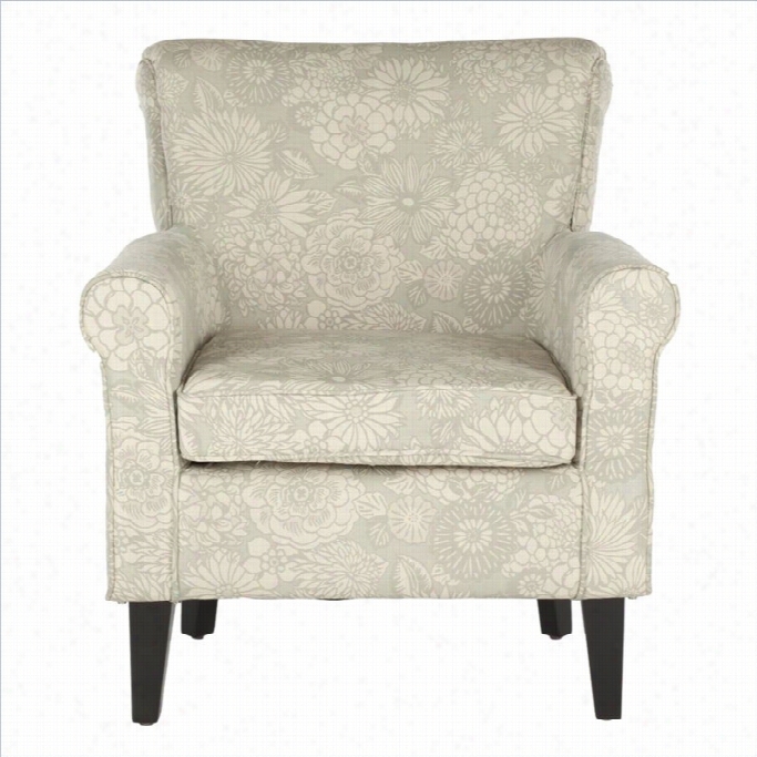 Safvaiehm Egan Birch Wood Abbey Lub Chair In Ivory Floral Patterj