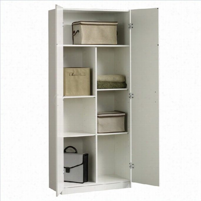 Sauder Bginnings Storage Cabinet In Sofg White