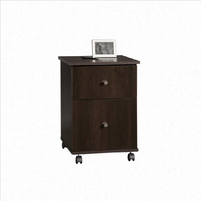 Sauder Select File Mobile Filing Cabinet In Cinnamon Cherry