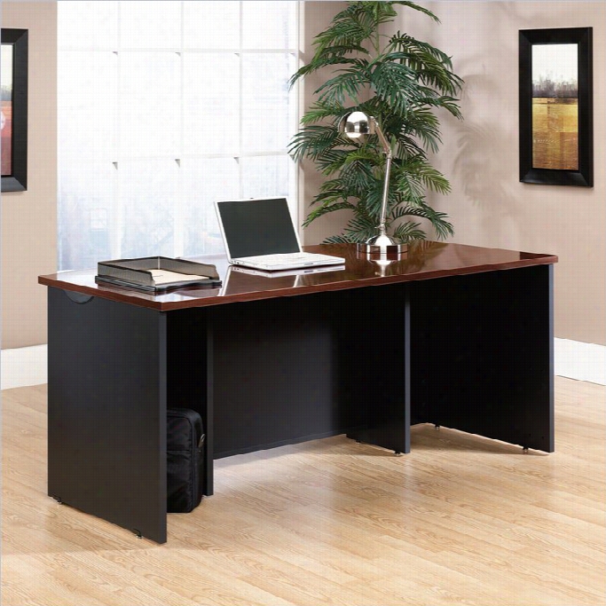 Sauder Via Executive   Desk In Classic Cherry