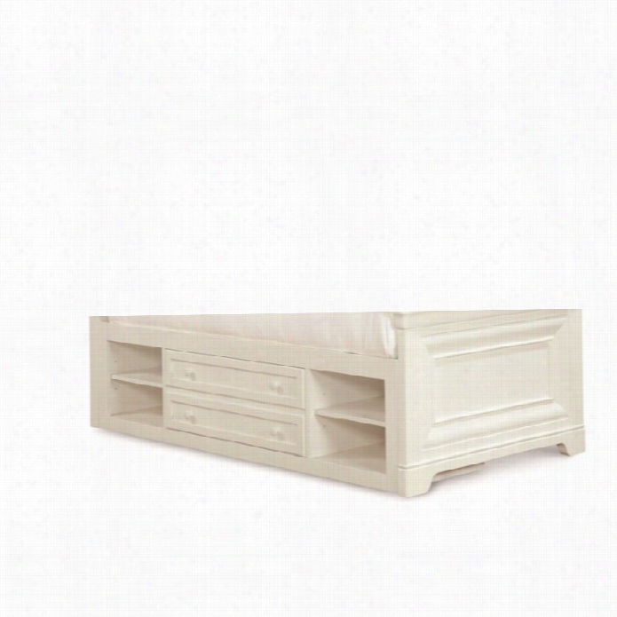 Smartstuff Classics 4.0 Storage Trundle With Shelf In Summer White