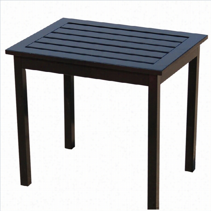 Southern Enterprises End Table In Painted Black Finish