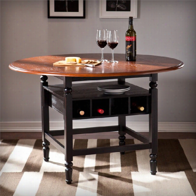 Southern Enterprises Victoria Round Dining T Able In Wicked And Mahogany