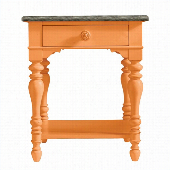 Stanley Furniture Coastal Living  Retreat Lamp Table In Spanish Orange