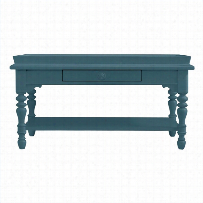 Stanley Furniture Coastal Living Retreat Sand Box Cocktail Table In English Blue