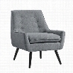 Linon Trelis Accent Chair in Gray