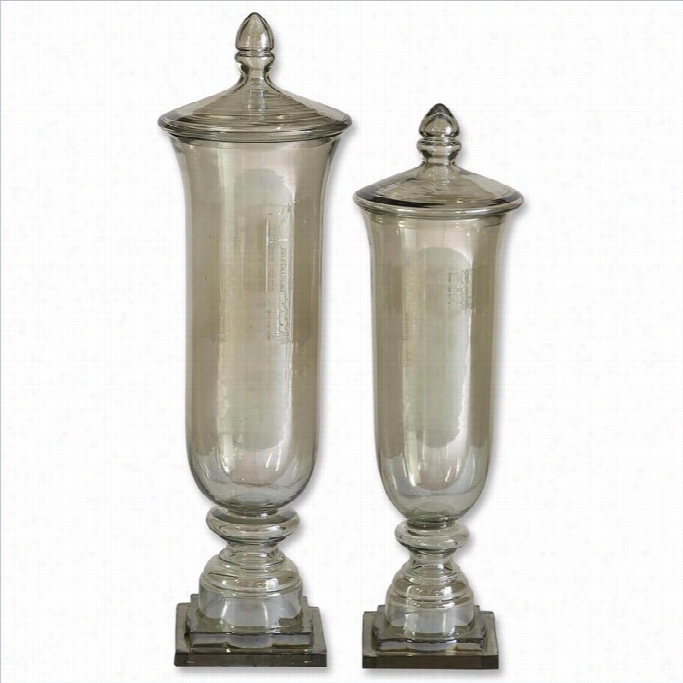 Uttermost Gilli Glass Decorative Containers (set Of 2)