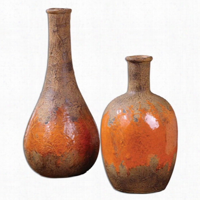 Uttermost Kadam Ceramic Vases (set Of2 )