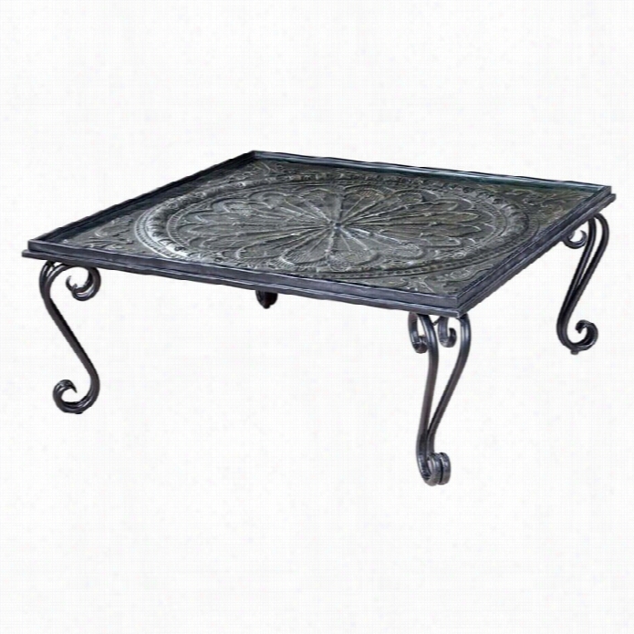 Uttermost Ottabio Charcoal Brown Coffee Table