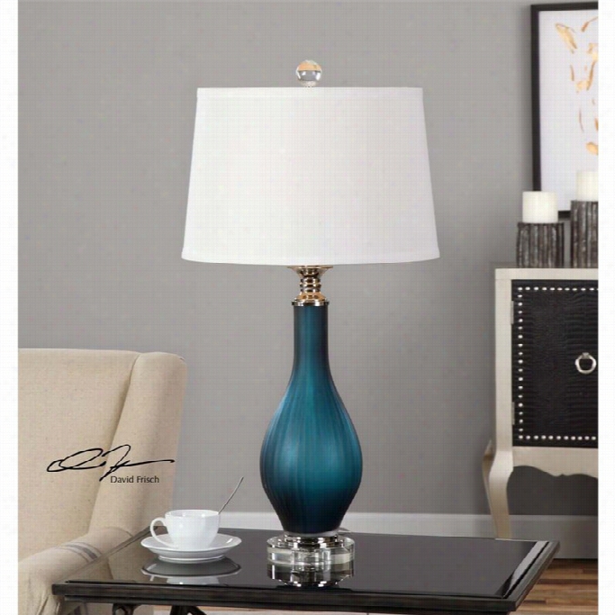 Utermost Shavano Blue Glass Table Lamp
