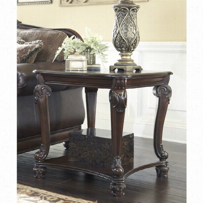 Ashley Norcastle Squa Re Ed Table In Darkbrown