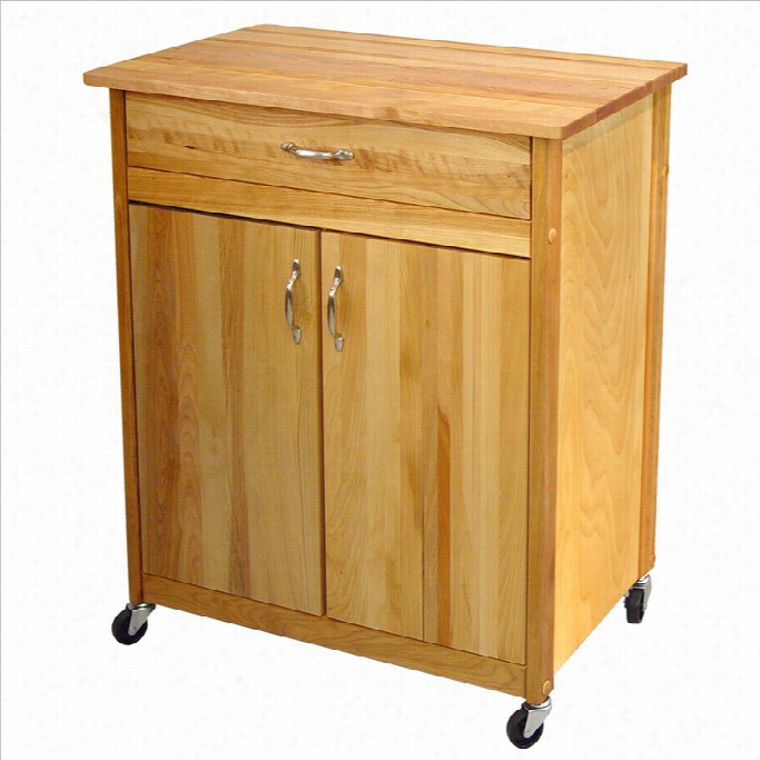 Catskill Craftsmen Mid-size Two Doorkitchen Cart