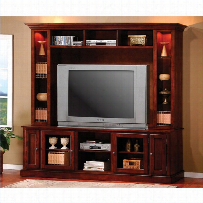 Coaster Entertainment Center In Meerlot Oak